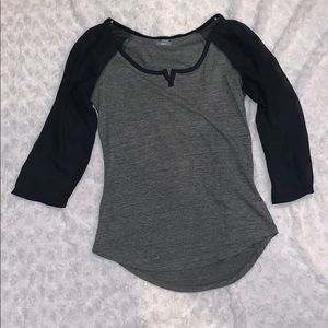 Aerie chiffon baseball tee